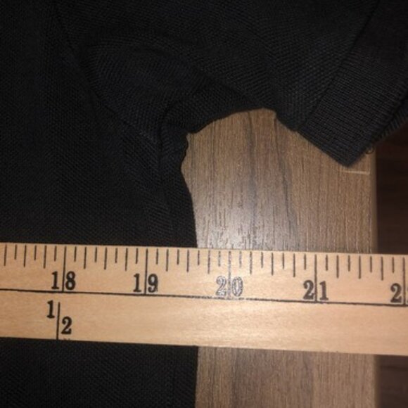 US POLO ASSN Short Sleeve Black Polo Shirt Size XL Logo Buttons Number 3 - Picture 7 of 9